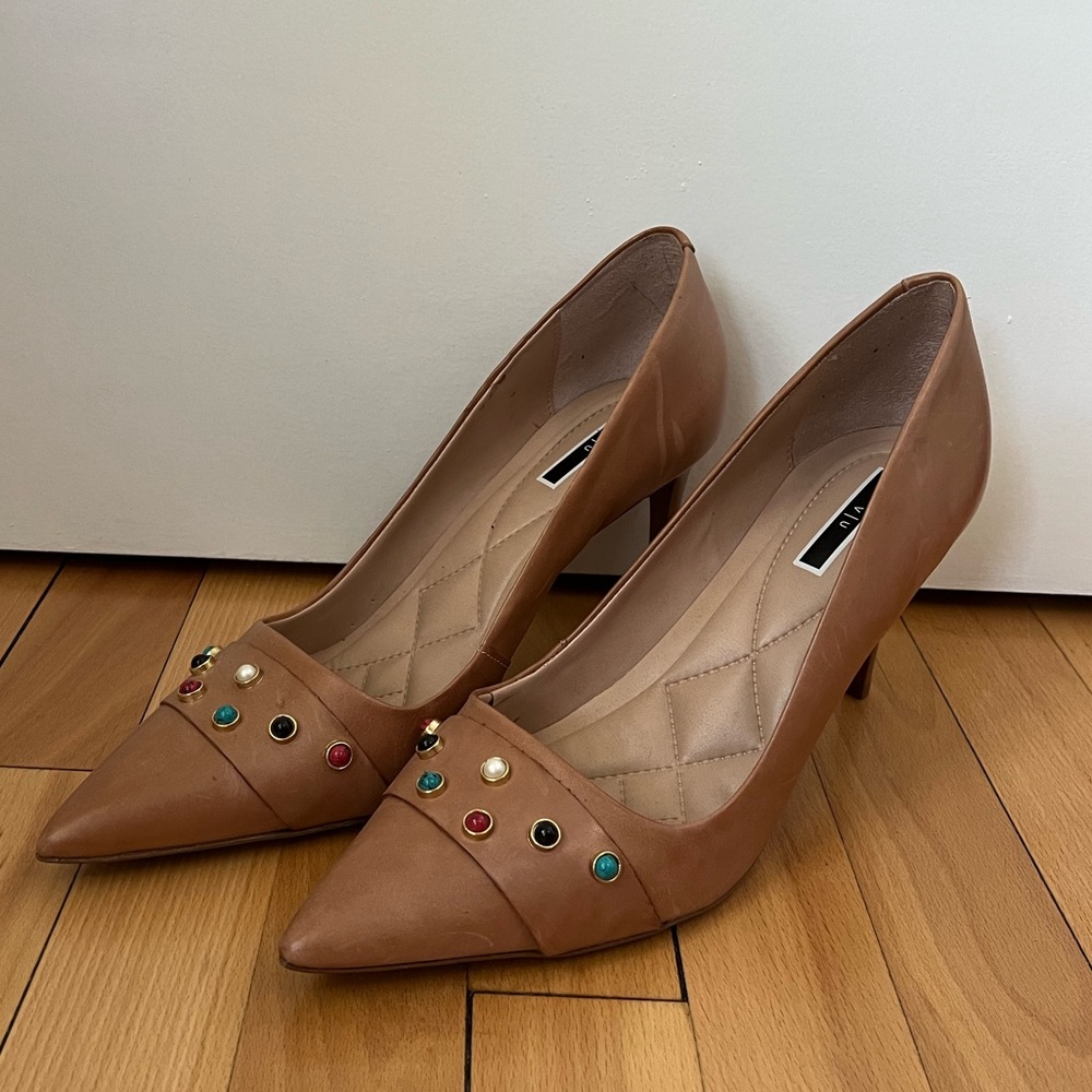 Brazilian brand Via Uno stiletto heels. Buttery Leather uppers.